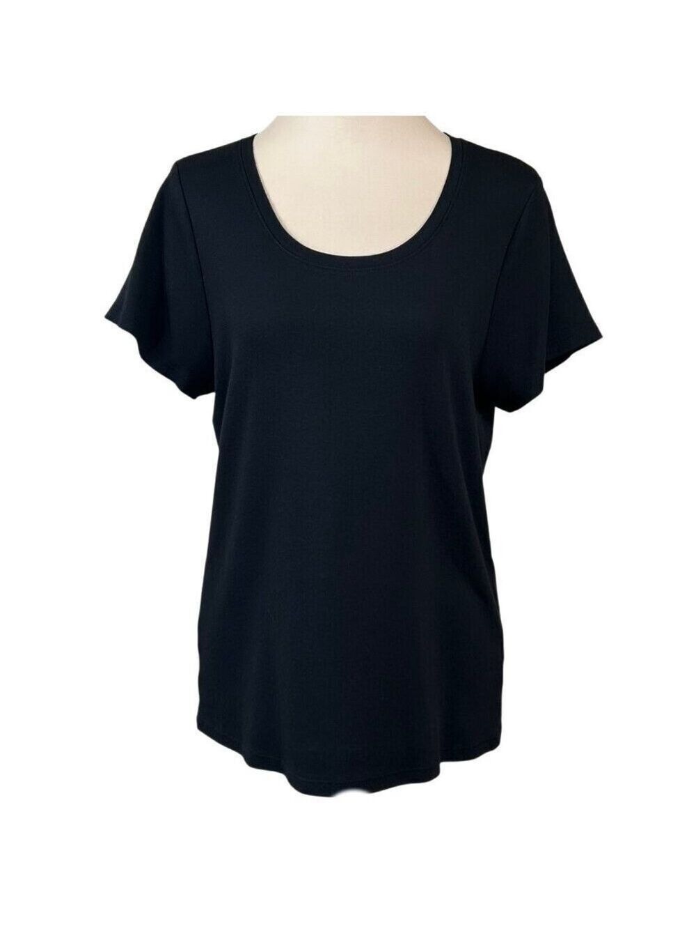 Workshop Republic Clothing Black Peruvian Flutter Sleeve Top Size XL